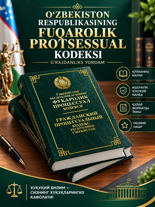 O‘zbekiston Respublikasi kodekslari, qonunlar to‘plami, huquqiy kitob - 