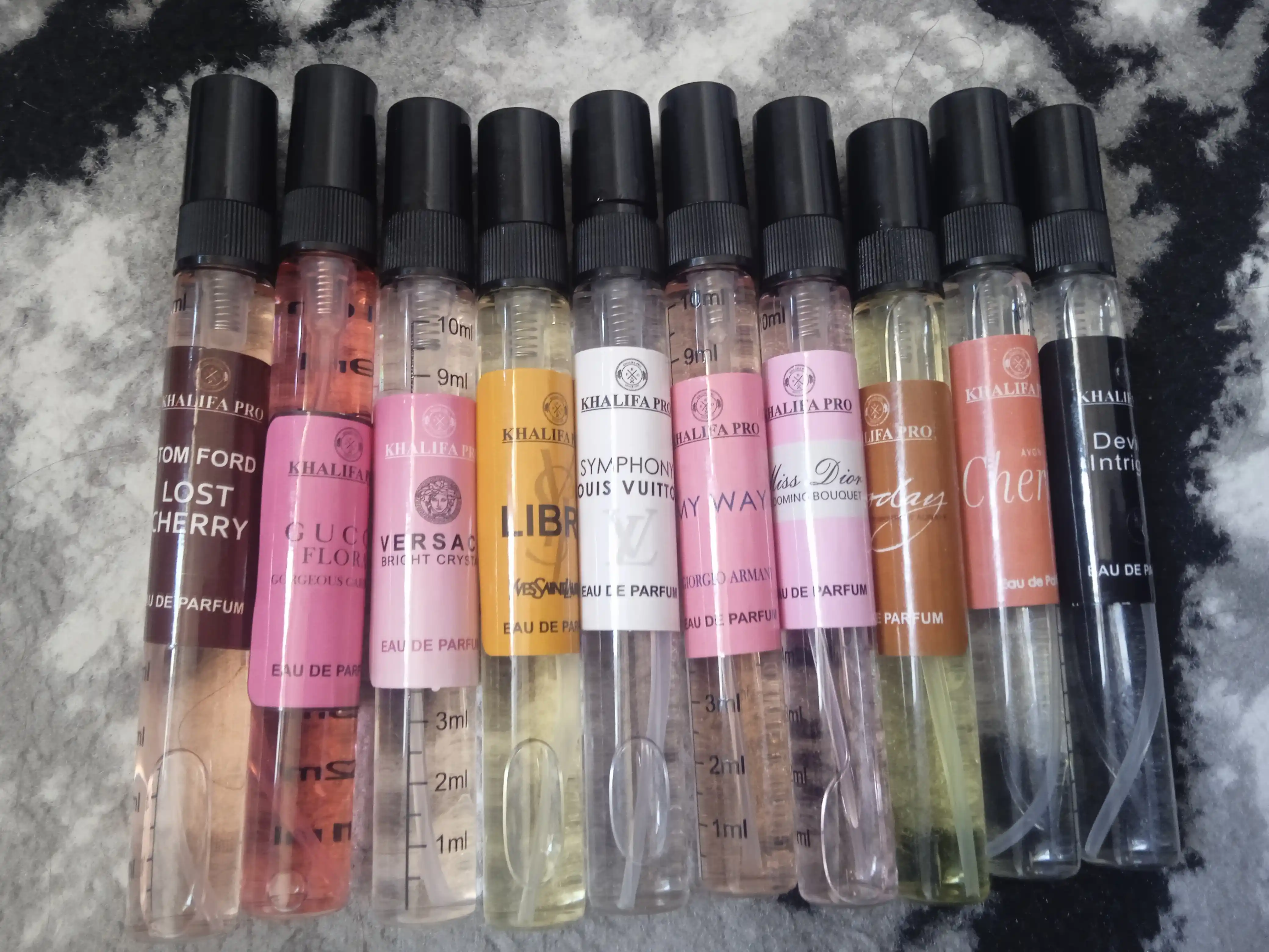 Atirlar ayollar uchun nabor Libre, Lost Cherry, Miss Dior, My Way, Today, Cherish, Versace