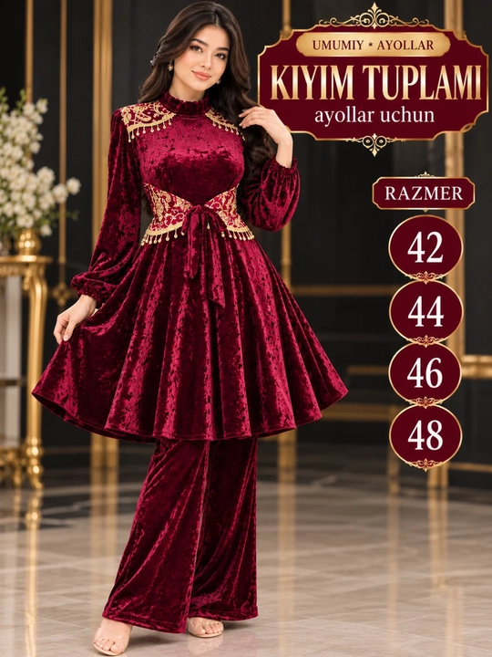 Ayollar va qizlar uchun bambuk dvoyka.ko'cha va uy uchun qulay o'lchami 42, 44, 46, 48 - 