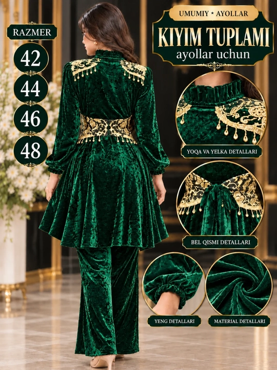 Ayollar va qizlar uchun bambuk dvoyka.ko'cha va uy uchun qulay o'lchami 42, 44, 46, 48