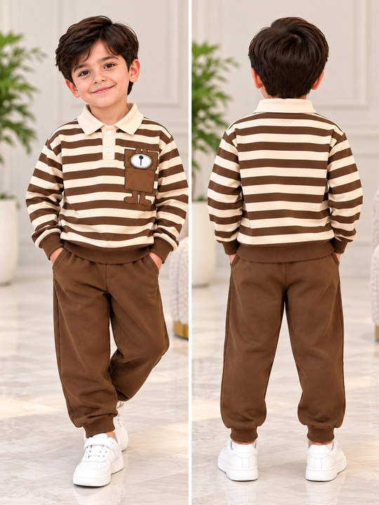 2–3 yoshli o‘g‘il bolalar uchun yumshoq ikki ip matosidan tikilgan zamonaviy dvoyka