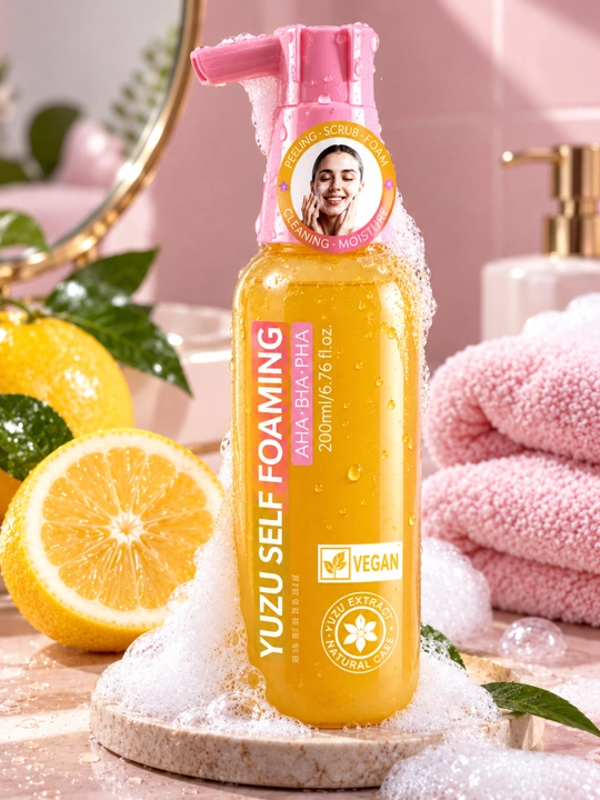 Olive Young YUZU Self 3in1 Peeling yuz uchun AHA BHA PHA tozalovchi penka 200 ml