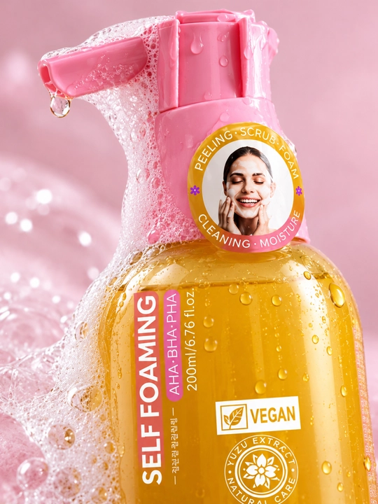 Olive Young YUZU Self 3in1 Peeling yuz uchun AHA BHA PHA tozalovchi penka 200 ml