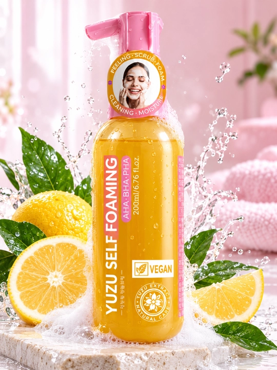 Olive Young YUZU Self 3in1 Peeling yuz uchun AHA BHA PHA tozalovchi penka 200 ml