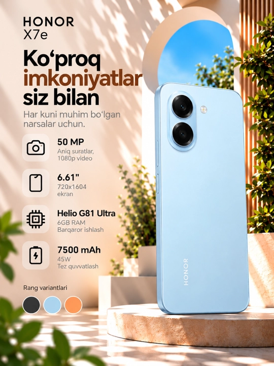 HONOR X7e 6/128/256 GB - 