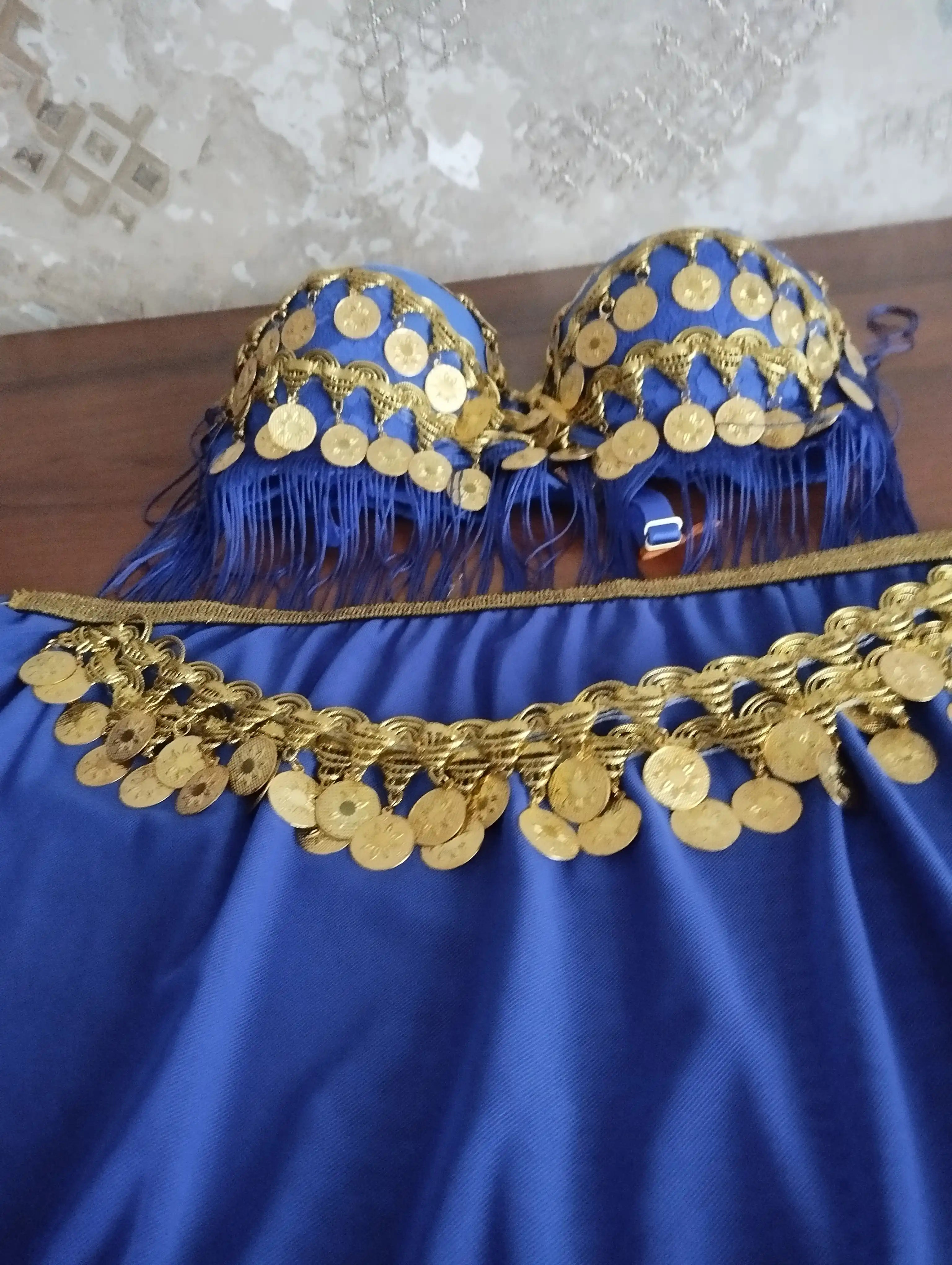 Ayollar uchun arabcha raqs kiyimi, sharqona libos, tangalar to‘plami
