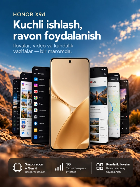 Smartfon HONOR X9d, 8/12/256GB