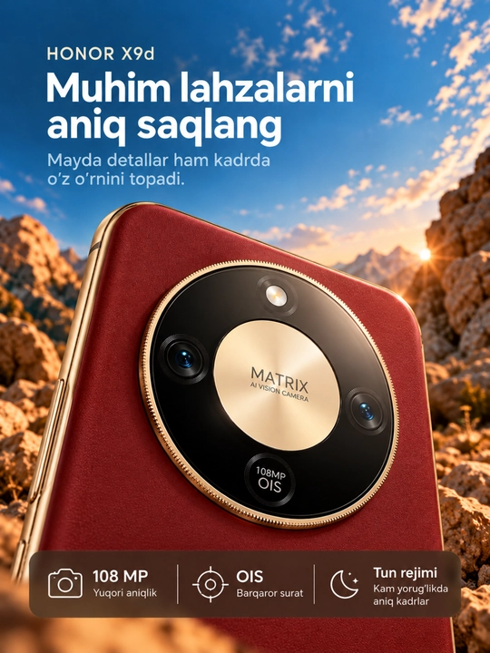 Smartfon HONOR X9d, 8/12/256GB