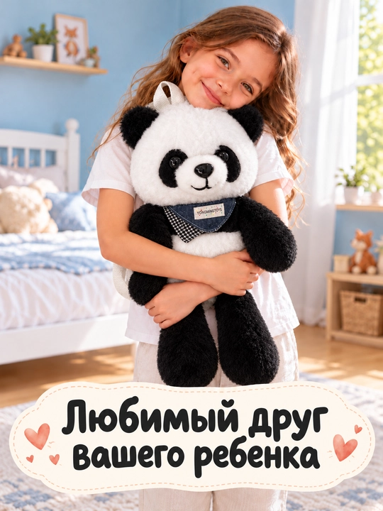 Рюкзак детский, Рюкзак с мягкой игрушкой, сумки для мальчиков и девочек, сумки