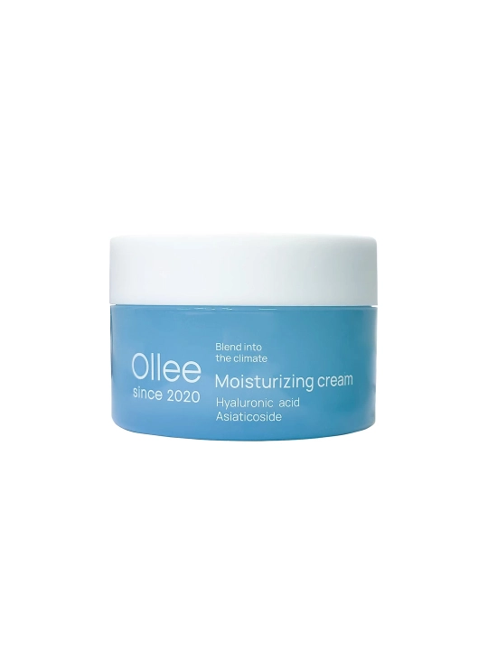 Ollee Moisturizing Cream Hyaluronic Acid & Asiaticoside Увлажняющий крем для лица, 100 мл - 