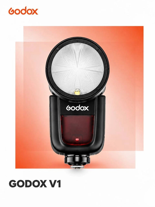 Godox V1 — накамерная вспышка TTL для Canon, Sony, Fujifilm, Nikon - 