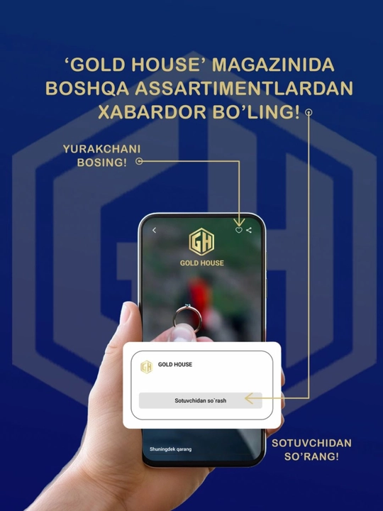 Золотой кулон  585 пробы — Gold House