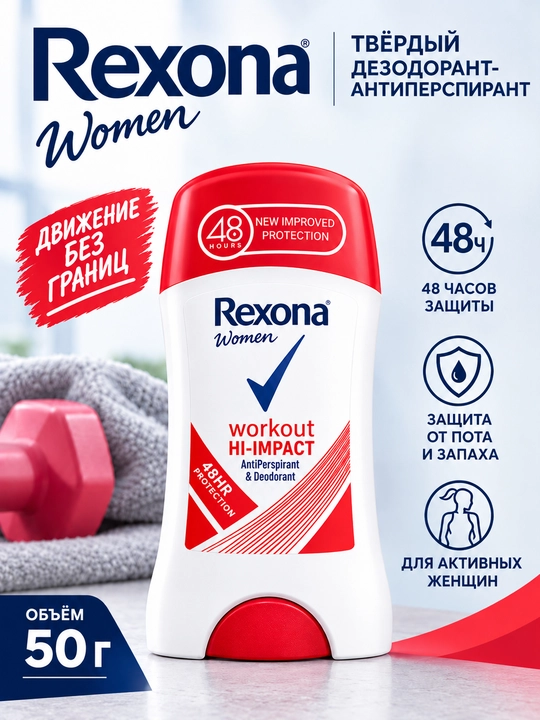 Ayollar uchun antiperspirant-dezodorant Rexona Active Protect+Fresh/Aloe Vera, 40 ml - 