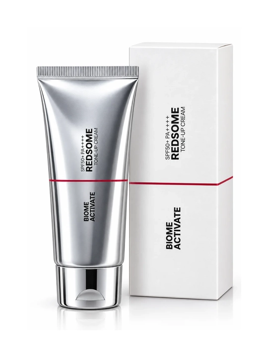Корейский крем с эффектом сияния [BIOME ACTIVATE] RedsomeTone-Up Cream SPF50+ PA++++ 70 мл - 