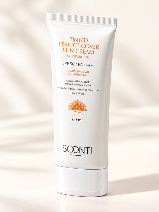 Солнцезащитный крем SOONTI SPF 50+ для лица, увлажняющий уход, 60 мл