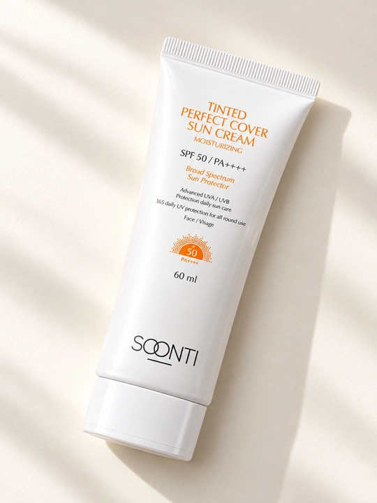 Солнцезащитный крем SOONTI SPF 50+ для лица, увлажняющий уход, 60 мл
