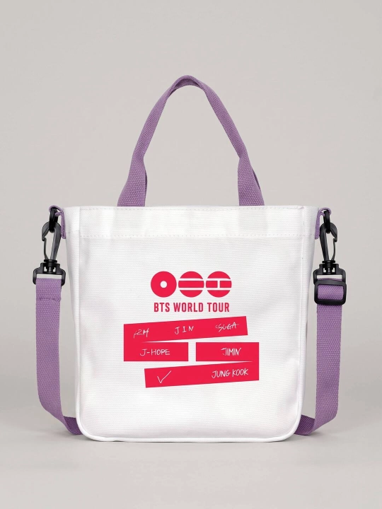 K-pop BTS Arirang World Tour shopper sumkasi, zamonaviy kundalik matoli sumka - 