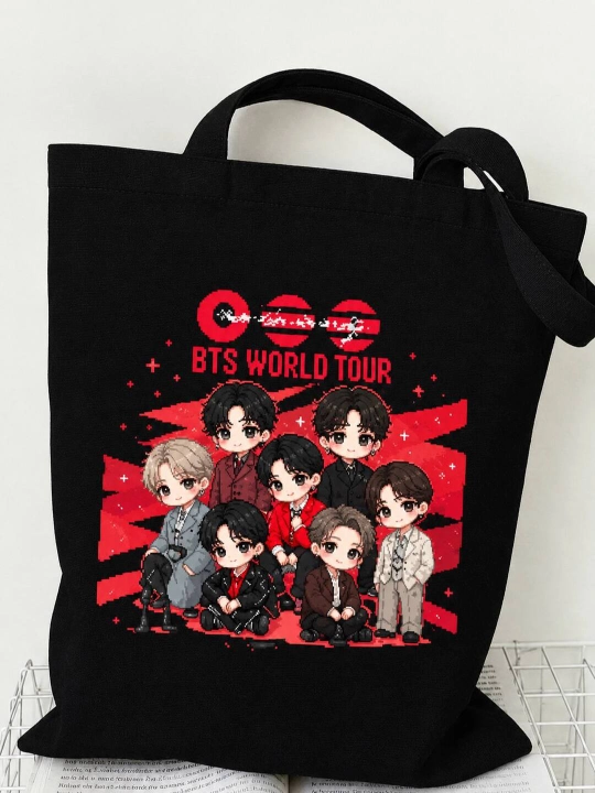 K-pop BTS Arirang World Tour shopper sumkasi, zamonaviy kundalik matoli sumka - 