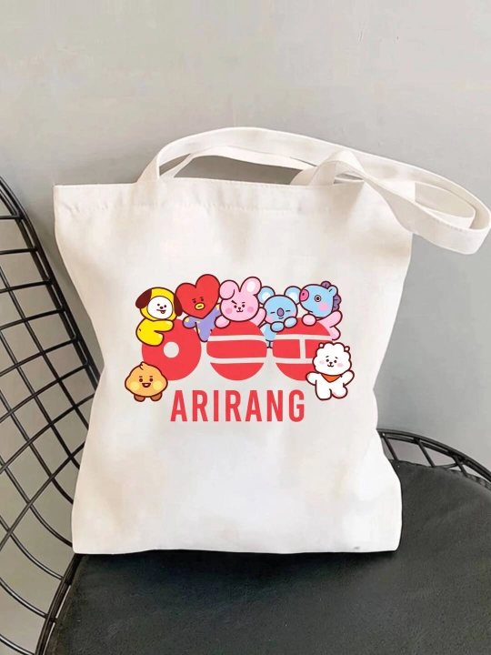 K-pop BTS Arirang World Tour shopper sumkasi, zamonaviy kundalik matoli sumka - 