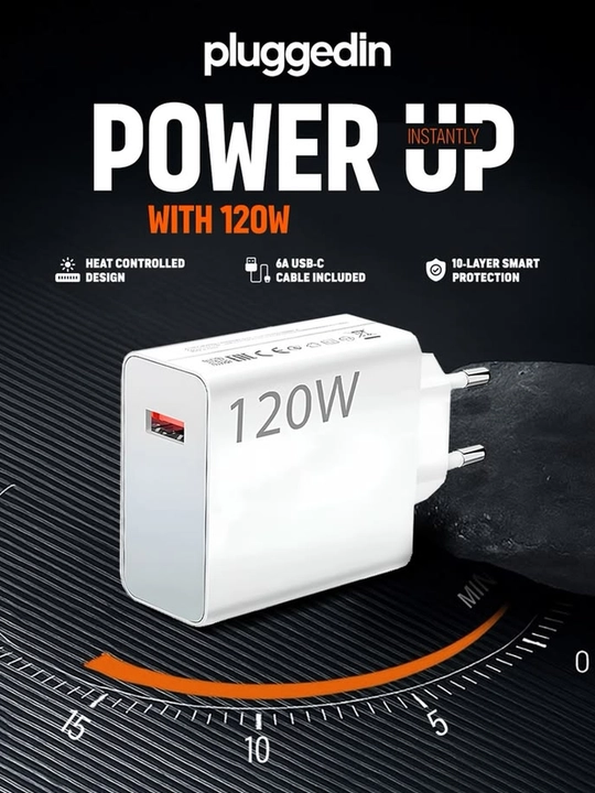 120W tezkor zaryadlovchi adapter, USB, telefon uchun - 