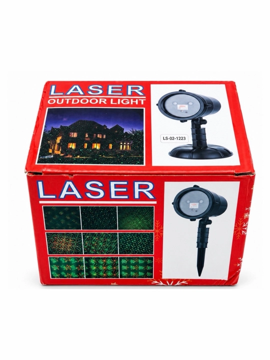 Lazerli proyektor RGB, yangi yil chirog‘i, hovli va uy fasadi uchun, pult va taymerli