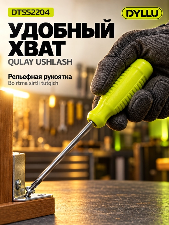 Набор отверток DYLLU DTSS2204, 4 шт., сталь 40Cr
