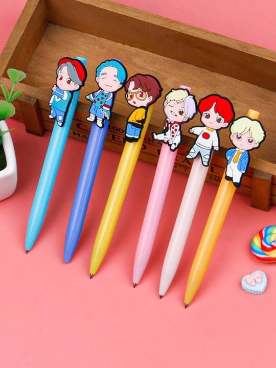 BTS BT21 ruchkalar to'plami,  6 dona - 