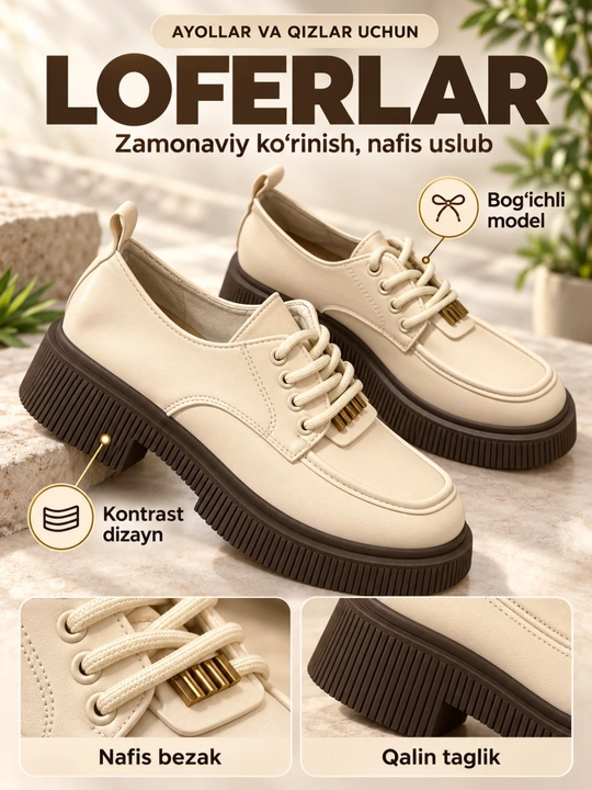 Ayollar va qizlar uchun loferlar, mokasina, mokaslar,lofer ayollar mokaslari, loferlar
