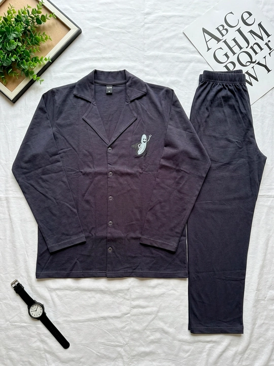 Erkaklar pijamasi, Costume 100% paxta