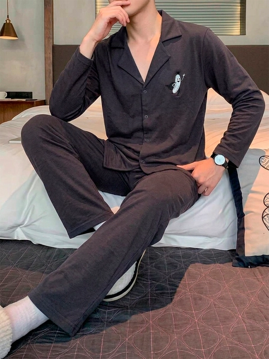Erkaklar pijamasi, Costume 100% paxta - 