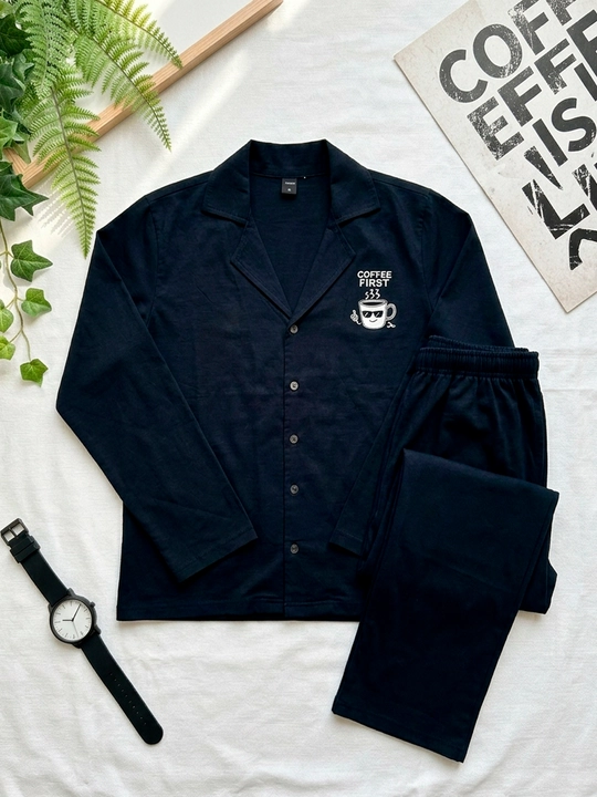 Erkaklar pijamasi, Costume 100% paxta
