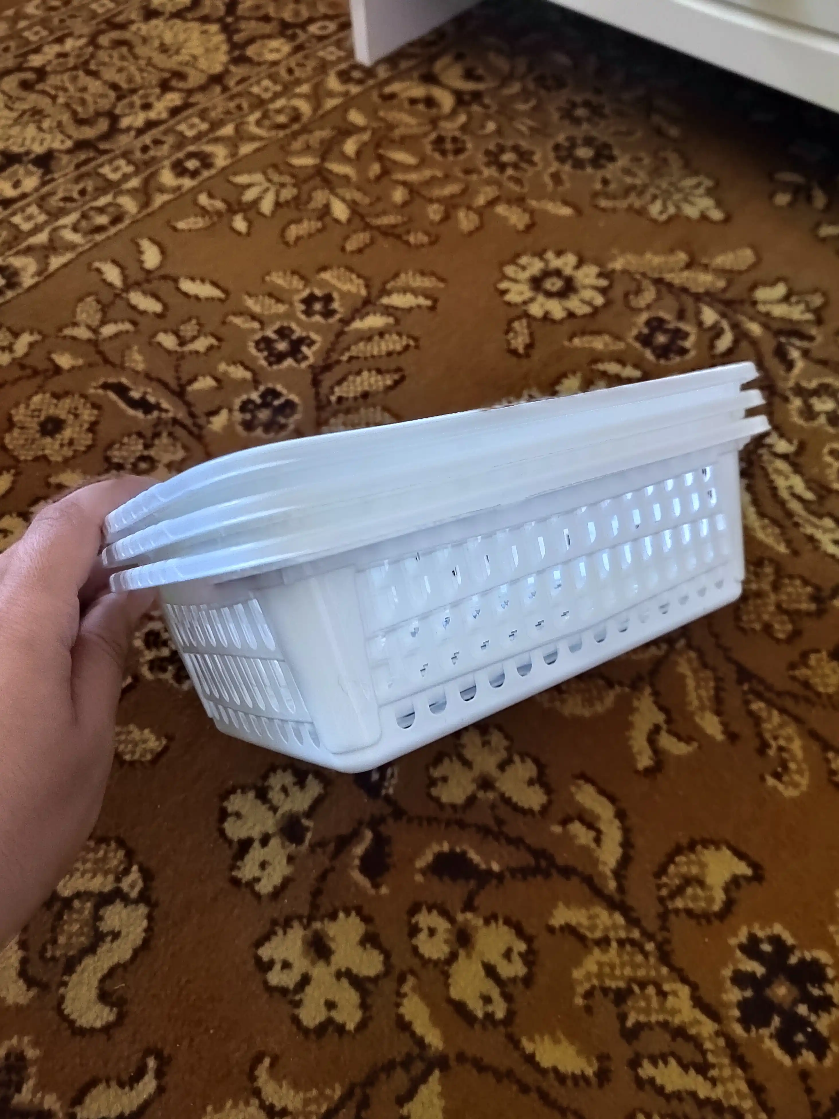 Saqlash uchun savati, plastik, narsalar uchun