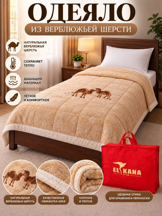 Tuya yungli odeyalo – 1 kishilik (150×200) 🛏 - 