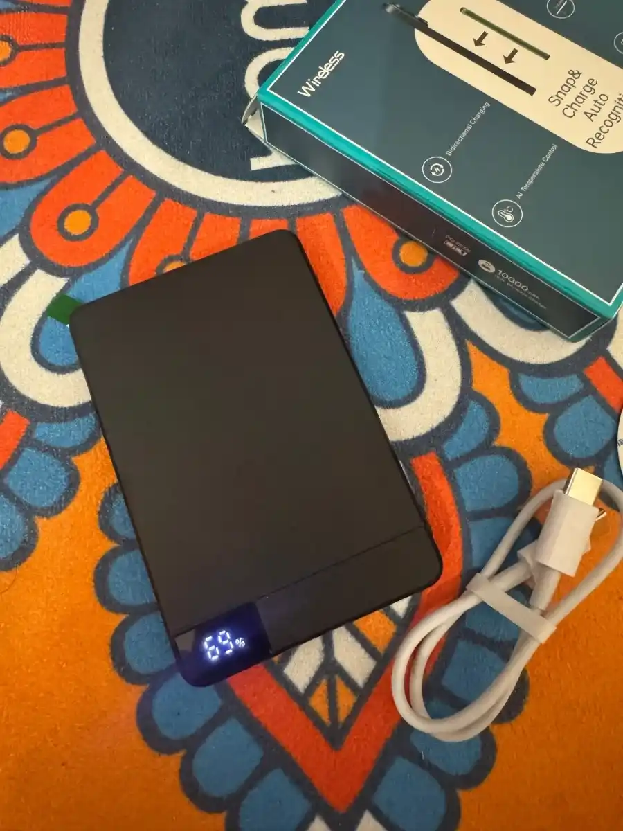 Power bank MagSafe, magnitli simsiz tashqi akkumulyator, 5000/10000 mAh, 15W/20W