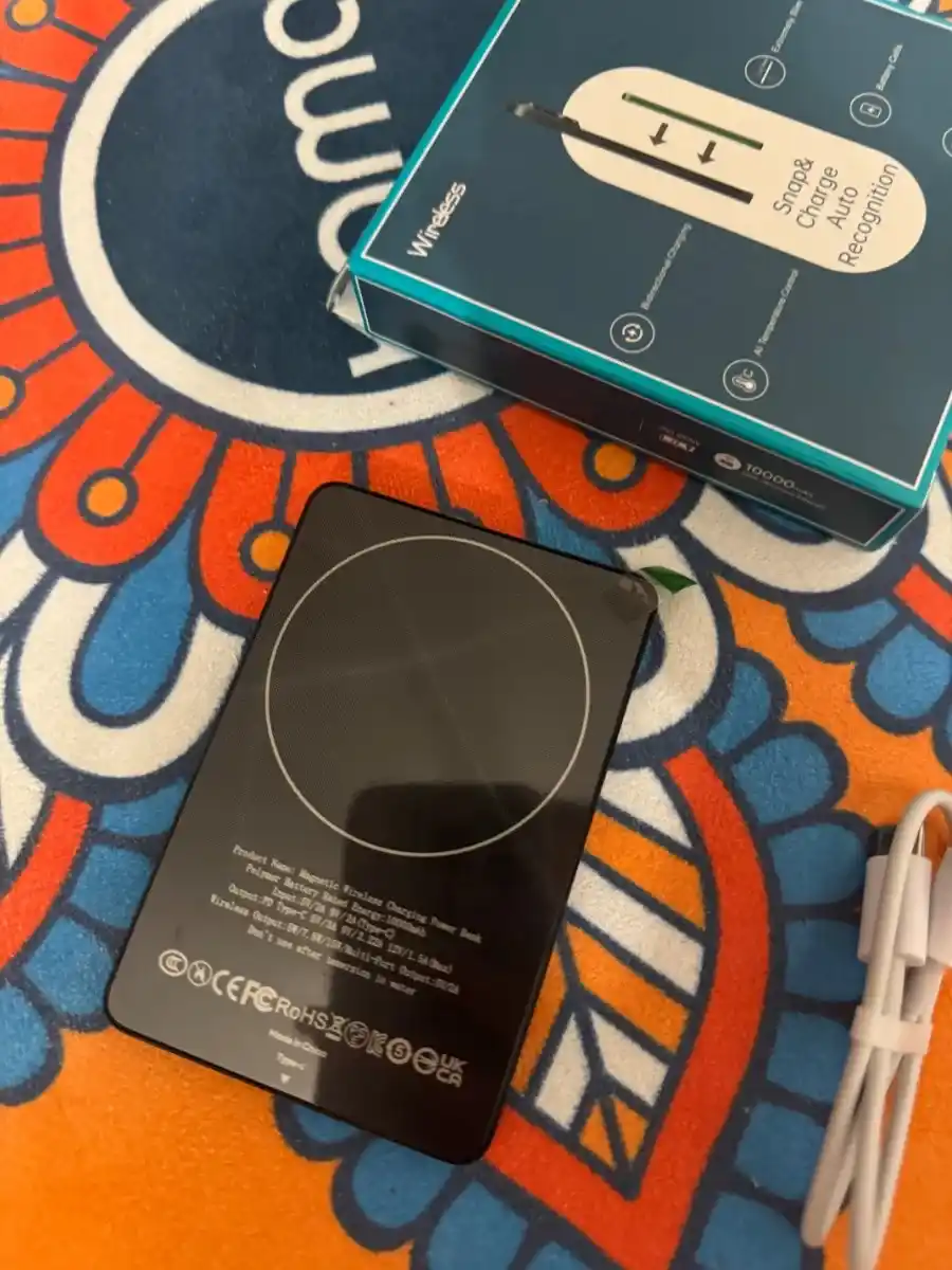 Power bank MagSafe, magnitli simsiz tashqi akkumulyator, 5000/10000 mAh, 15W/20W