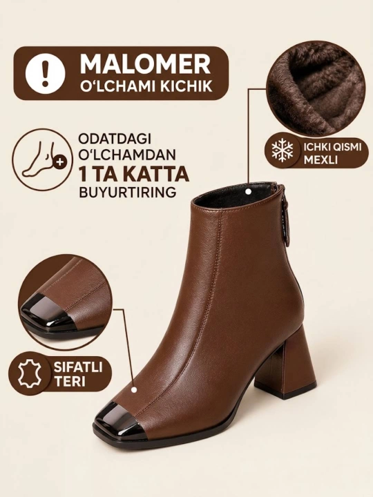 Ayollar uchun mo'ynali botinkalar,qishki etiklar - 