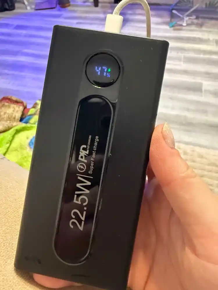 Power bank 10000/20000 mAh, 22.5W tez zaryadlash, PD/QC, LED displey va fonar