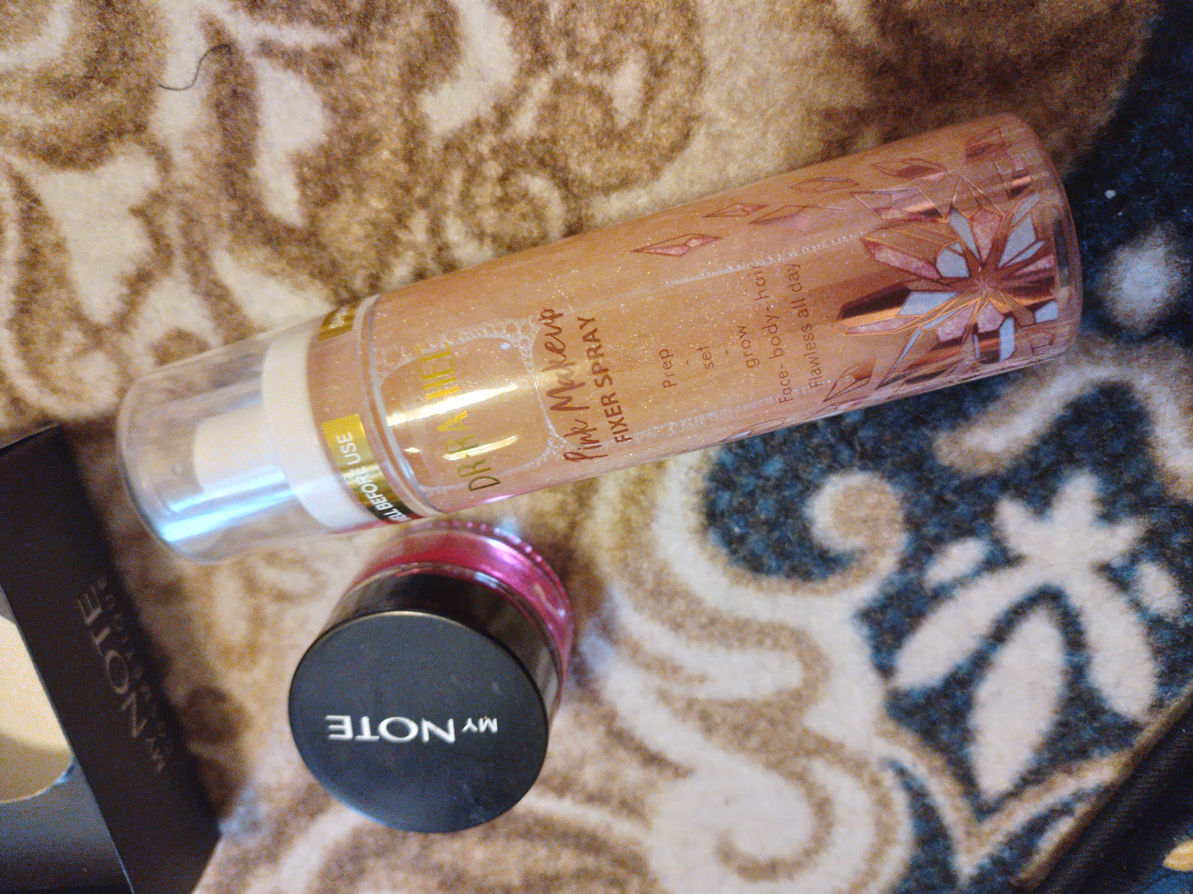 Yuz makiyaj uchun, namlovchi fiksator sprey, Dr.Rashel Gold va Pink, 100 ml