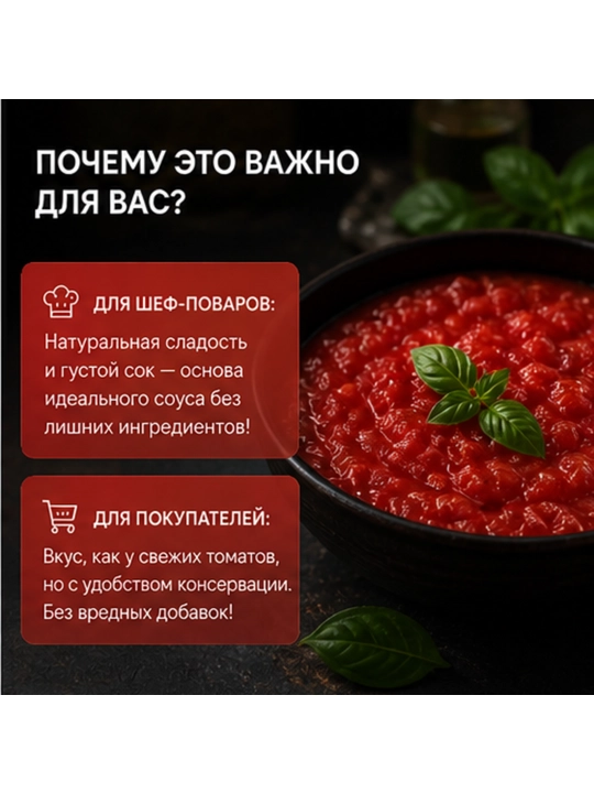 O‘z sharbatida tozalangan va maydalangan pomidorlar ROSSO GARGANO Polpa Fine
