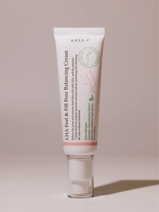AXIS-Y LHA Peel & Fill Pore Balancing Cream Мягкий пилинг-крем для сужения пор, 50 мл