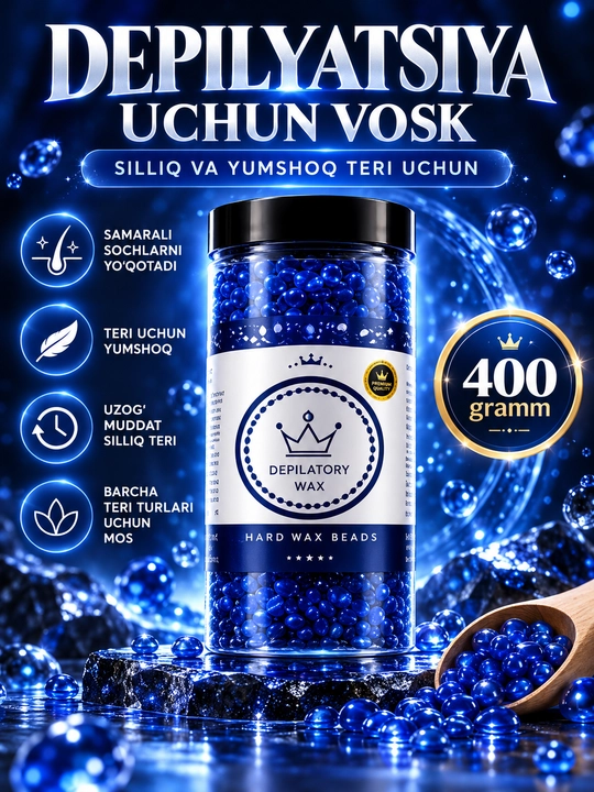 Depilyatsiya uchun granulangan mum Pellet Hot Wax, depilyatsiya mumi - 