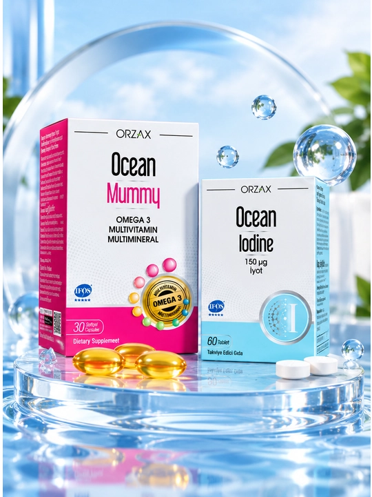 Ocean Mummy + Ocean Iodine – ayollar salomatligi, energiya va qalqonsimon bez uchun - 