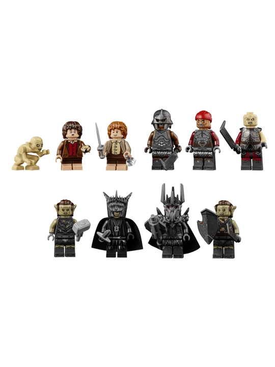 Konstruktor Lego Uzuklar Hukumdori: Barad-dur (Sauron minorasi), 10 ta minifigura
