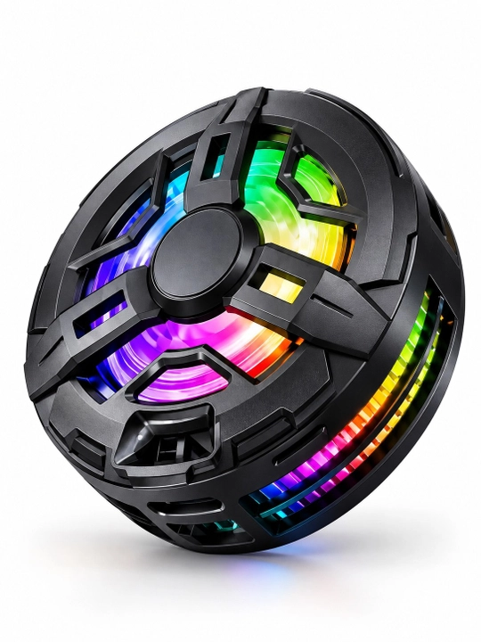 Магнитный кулер S38 для телефона, RGB-подсветка, чёрный цвет - 