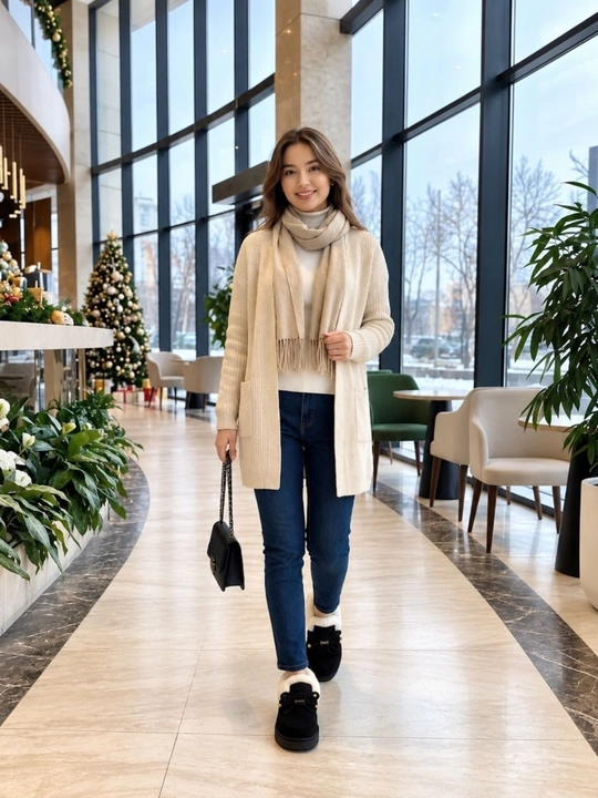 Qishki ugg ayollar uchun, qalin mo'ynali qisqa etiklar