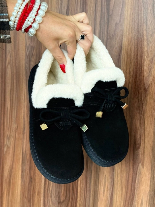 Qishki ugg ayollar uchun, qalin mo'ynali qisqa etiklar