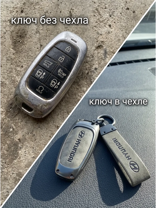 Чехол для автомобильного ключа пульта защитный Hyundai Tucson Santa Fe Palisade