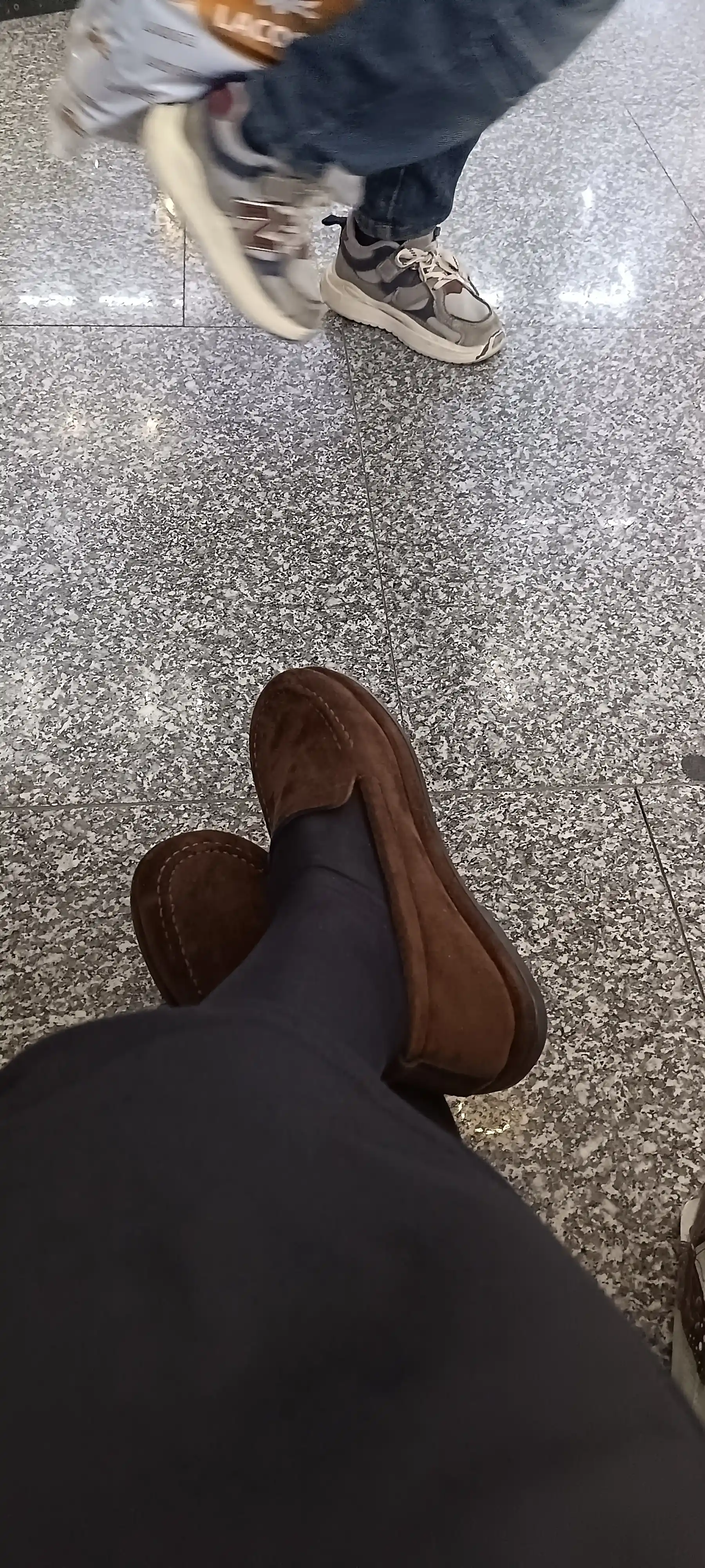 Ayollar uchun mokasinlar, zamsh material, qulay kundalik poyabzal, kuz mavsumi uchun,36-40