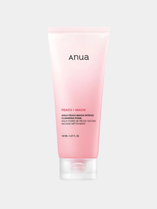ANUA Peach + Niacin yuz yuvish ko‘pigi, 150 ml - 