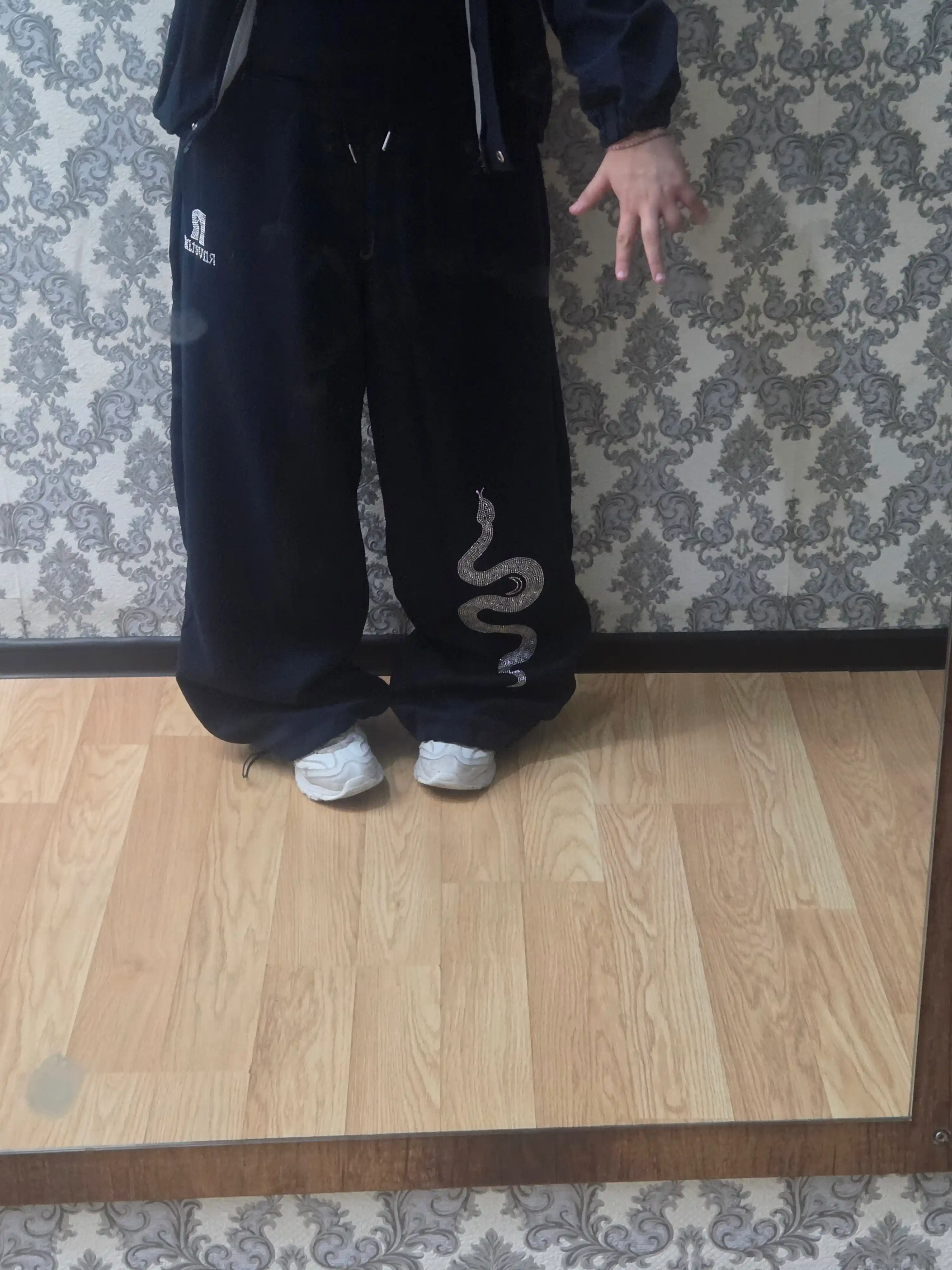 Ayollar sport shimlari, shalvar kuzgi — amerika vintage uslubi, oversize,baggy